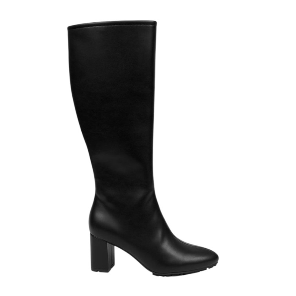 Aerosoles Black Knee-High Heeled Boots | Comfort Fit | Classic Style - Picture 3 of 6